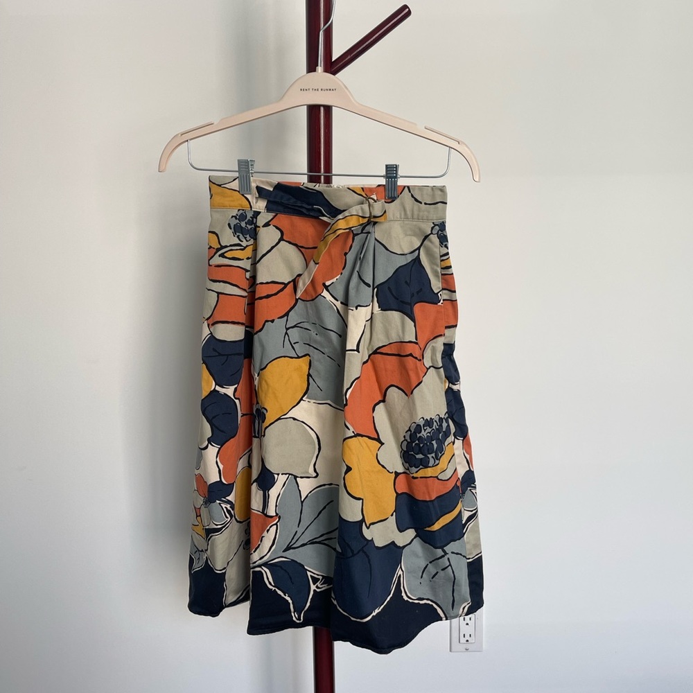 Anthropologie Floral Maxi Skirt